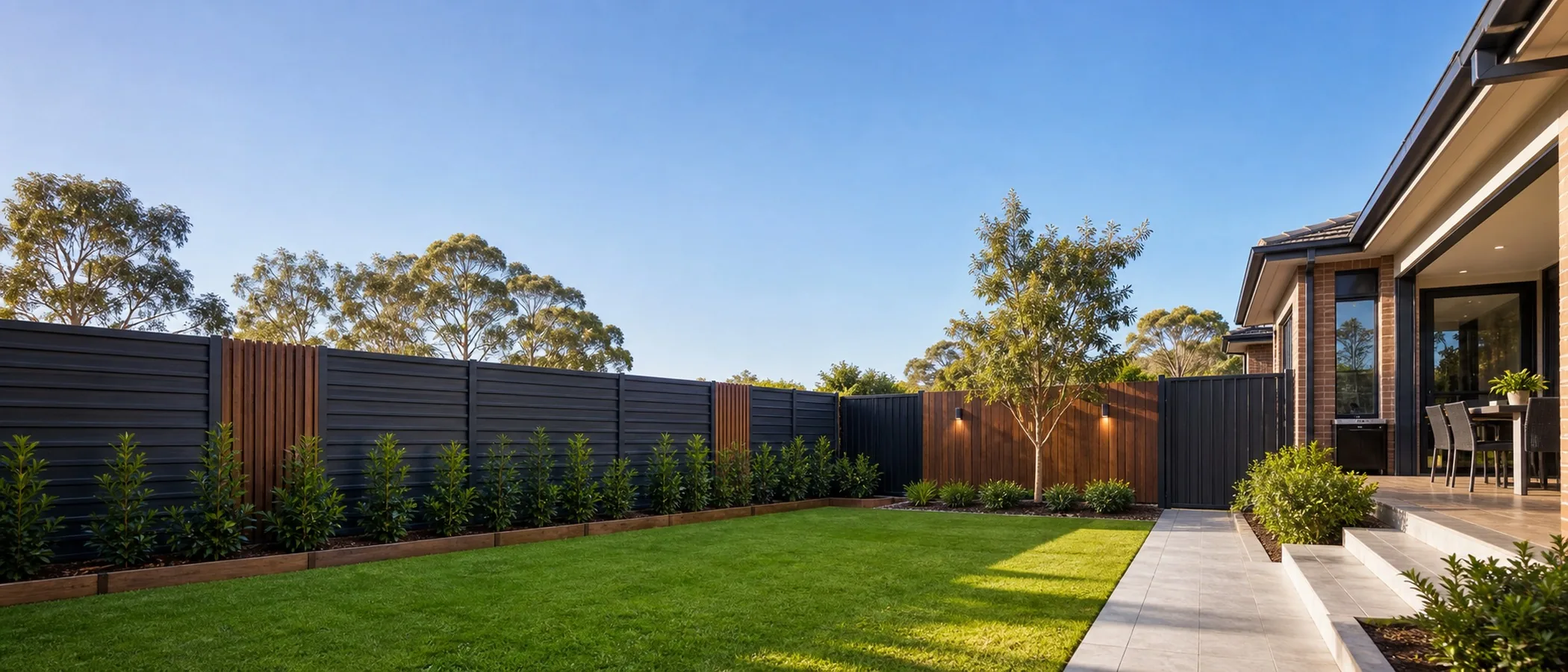 Completed fencing and landscaping project Sydney NSW - get a free quote from Jacob Landscaping and Fencing