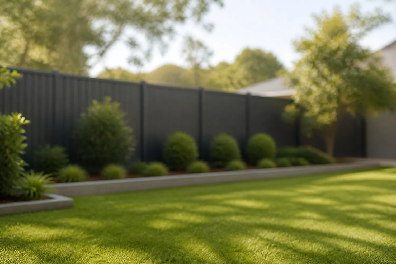 Finished landscaping project Sydney NSW - lush greenery and quality fencing from a completed Jacob Landscaping and Fencing job